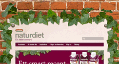 Desktop Screenshot of naturdiet.se