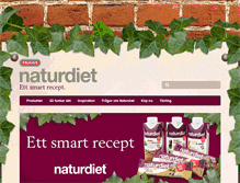 Tablet Screenshot of naturdiet.se